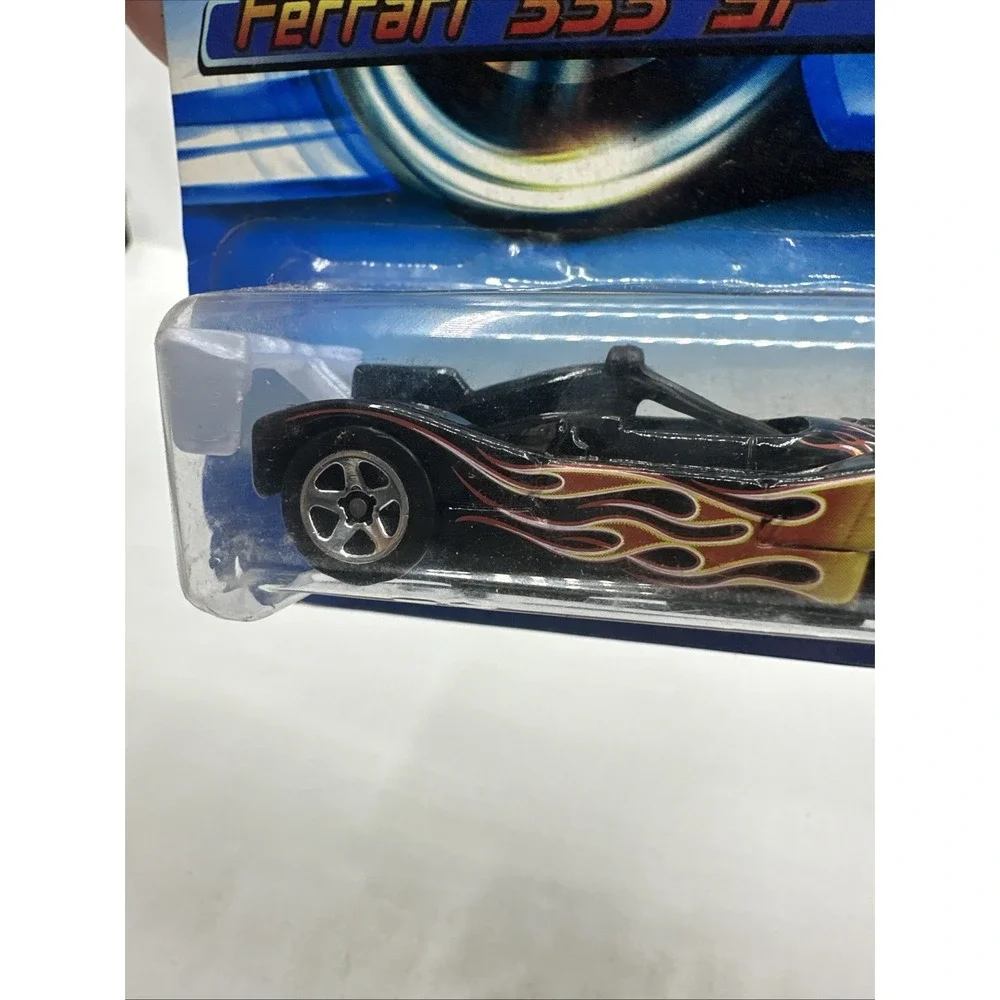 Hot Wheels Mainline/Collector #195 FERRARI 333 SP Black w/Chrome 5 Spokes 2006